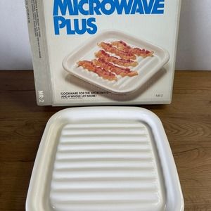 Corning Ware MR-2 Roasting & Browning Rack Oven & Microwave 11-1/2" x 12"